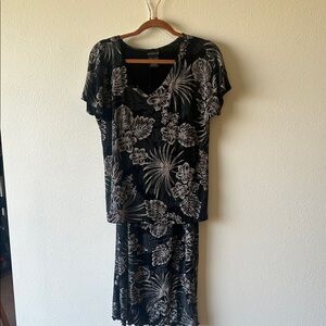 Vintage floral two piece set